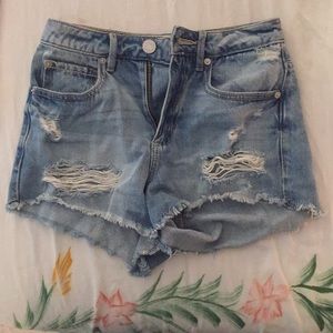 High-waisted shorts